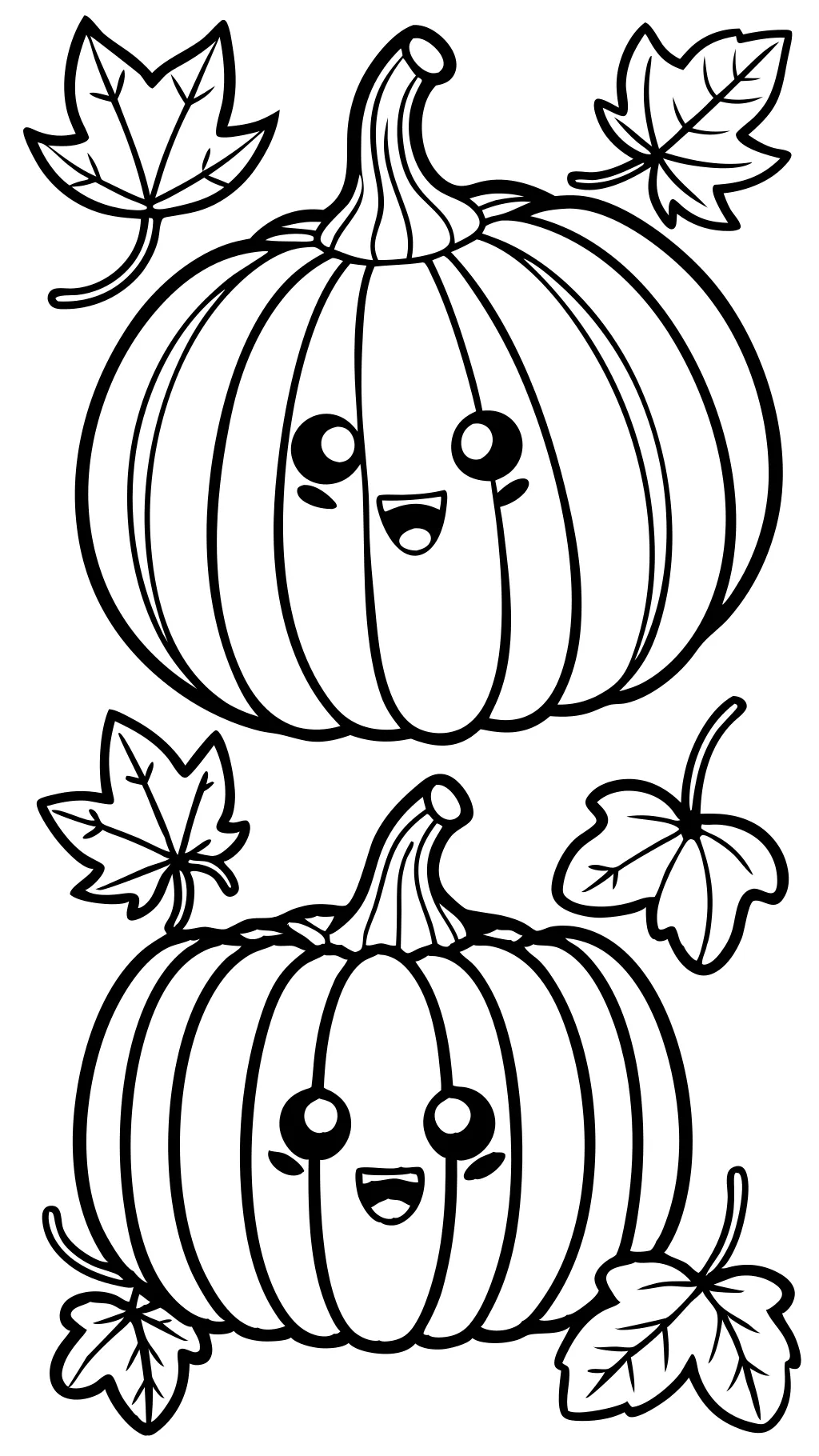 coloriage de citrouille pdf imprimable